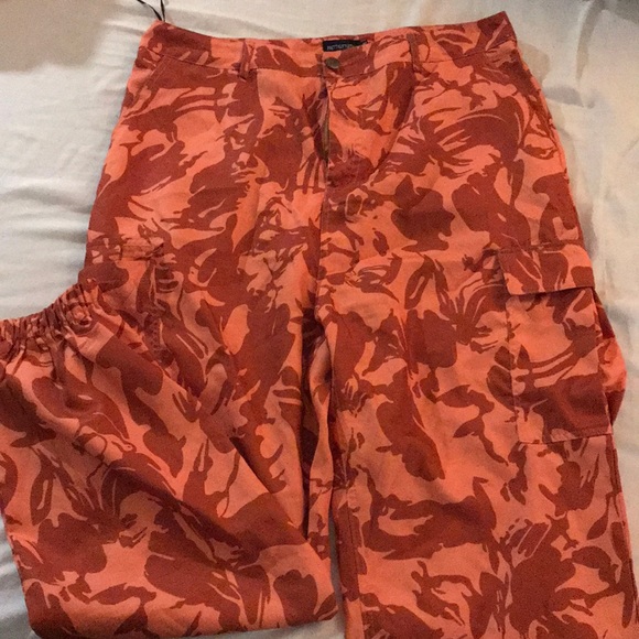 Orange Camo Pocket Detail Cargo Trouser - Picture 2 of 4